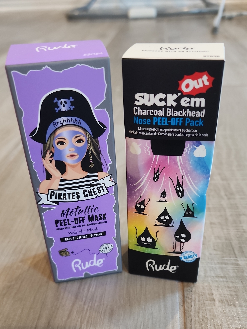 NWT Rude Cosmetics Peel Off Mask Bundle